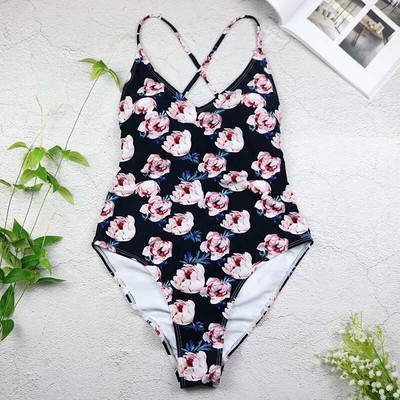Costum de baie dintr-o bucată Costum de baie pentru femei Push Up Monokini Body sexy cu imprimeu Costum de baie pentru femei Îmbrăcăminte de plajă fără spate Costume de baie pentru plajă