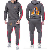 Mustang 2023, primăvară și toamnă, stil nou, pentru bărbați, de culoare uni, seturi de pantaloni de trening, jachete Harajuku, costume sportive confortabile