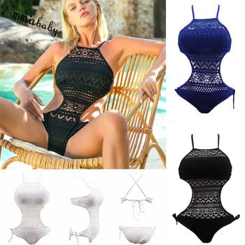 Γυναικεία Ολόσωμη Σέξι Hollow Out Lace Μαγιό Γυναικεία Floral Monokini Μαγιό Push-Up Μπικίνι Μαγιό Φορμάκι Ρούχα