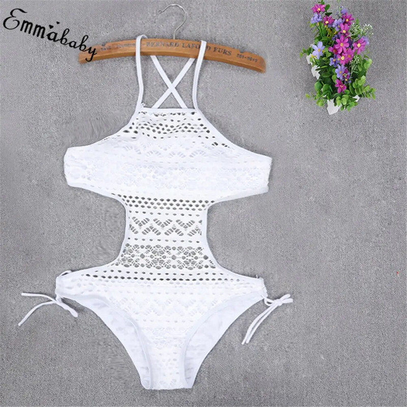 Costum de baie sexy dintr-o singură piesă pentru femei, cu scobitură din dantelă, cu monokini florale