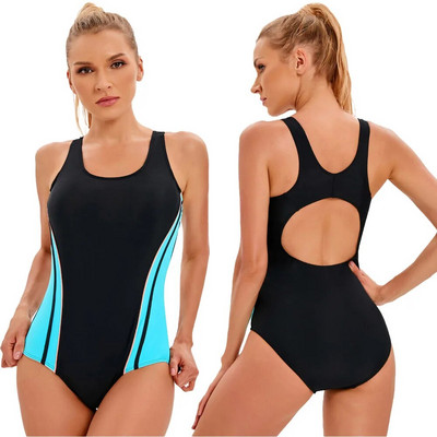 Dámske plavky AGELICALOVE Patchwork Sport s fixáciou bruška, jednodielne plavky, monokini, brazílske plavky, bazén, plážové oblečenie.