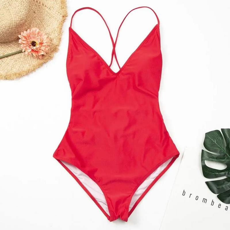 Bikini noi pentru femei, pline, bandaj sexy, costum de baie dintr-o bucată, fără spate, costume de baie pentru femei, costum de plajă, costum de baie nou, monokini