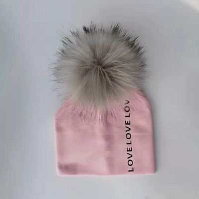 nou-născut scrisoare de dragoste recuzită pentru copii pălării din bumbac pălărie pentru copii cu pompon pălărie pentru copii accesorii pentru băiat șapcă pentru fetiță bonetă pălării pentru bebeluși