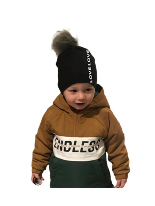 nou-născut scrisoare de dragoste recuzită pentru copii pălării din bumbac pălărie pentru copii cu pompon pălărie pentru copii accesorii pentru băiat șapcă pentru fetiță bonetă pălării pentru bebeluși