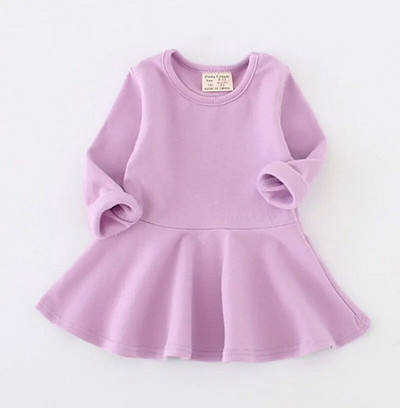 Toamnă iarnă rochie cu mânecă lungă pentru fetițe, frunze de lotus, fetiță, aniversare, îmbrăcăminte pentru bebeluși, nou-născut, rochie pentru copii mici, pânză casual