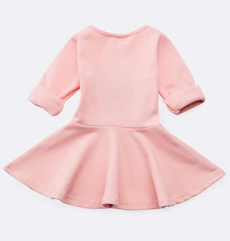 Toamnă iarnă rochie cu mânecă lungă pentru fetițe, frunze de lotus, fetiță, aniversare, îmbrăcăminte pentru bebeluși, nou-născut, rochie pentru copii mici, pânză casual