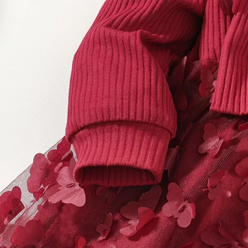 Babaruha lányoknak tavaszi őszi lányruha Gyerek baba édes hercegnő ruha csecsemő divat lány hálós pillangós újszülött ruha