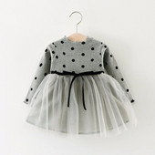 Rochie din dantelă pentru fetițe Rochii cu buline pentru copii nou-născuți cu flori pentru îmbrăcăminte pentru fetiță drăguță prințesă pentru petrecere de nuntă haine pentru copii