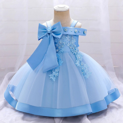 Rochie de Crăciun pentru fetițe, nou-născut, botez, rochii de petrecere prințesă, mâneci din dantelă, haine pentru fetiță, rochie de mireasă de 1 an.