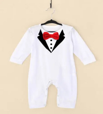 Haina baieti bebelusi baietel papion Gentleman salopeta body haine tinute