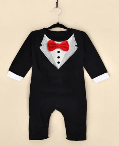 Haina baieti bebelusi baietel papion Gentleman salopeta body haine tinute