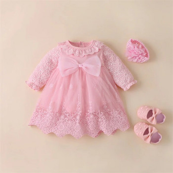 облекло за новородено бебе момиче марля рокля за малки момичета бебешки дрехи принцеса рожден ден дантелени рокли пролет есен