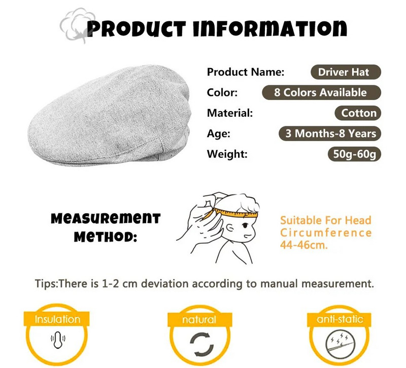 Pălărie pentru bebeluși, șapcă de golf pentru copii mici, pentru nou-născut, pentru botez, steag în oase de pește, accesorii pentru cap pentru copii, domnișoare, nuntă, bumbac moale, accesorii