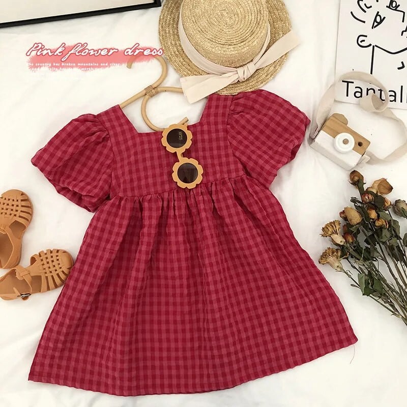 Rochie dulce cu mâneci Hubble-bubble pentru fete, vară, copii, copii, cu margine, cu fund, fără spate, rochie de petrecere prințesă Rochii