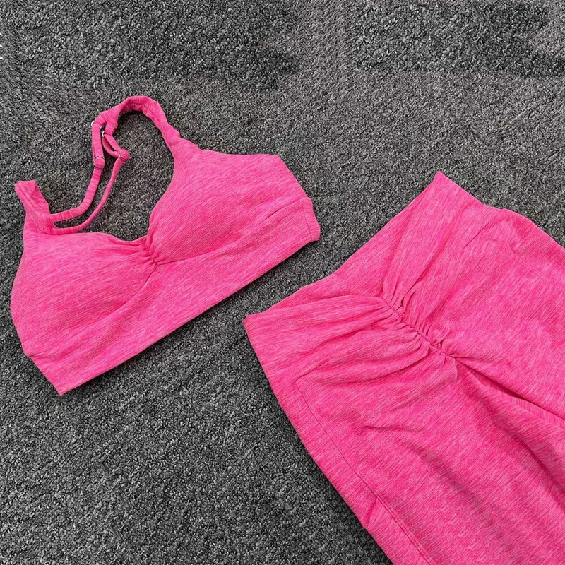 2024 1/2 KOM V Leđni jastučić od likre, džepni halter, sportski grudnjak za jogu, otporan na čučnjeve, trzajuće tajice, hlače za vježbanje, fitness aktivna odijela