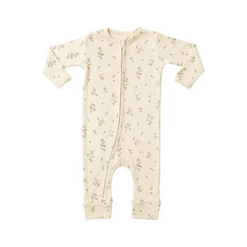 Νέα μόδα Ανοιξιάτικα φθινοπωρινά ρούχα για μωρά Φιτζάμες με φερμουάρ Πιτζάμες μακρυμάνικο 0-24 εκατομμυρίων νεογέννητο αγόρι κοριτσάκι βαμβακερά βρεφικά ρούχα
