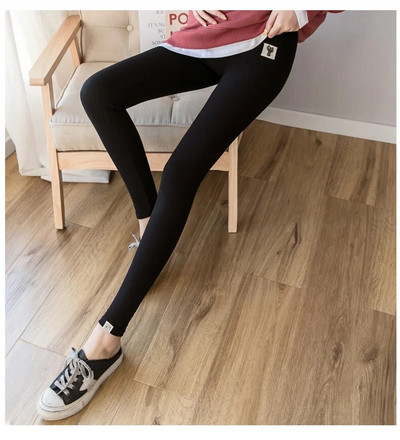 Femei însărcinate Pantaloni ajustabili cu fundul de maternitate Colanți cu talie înaltă Pantaloni pentru femei Leggings elastici confortabili, respirabili