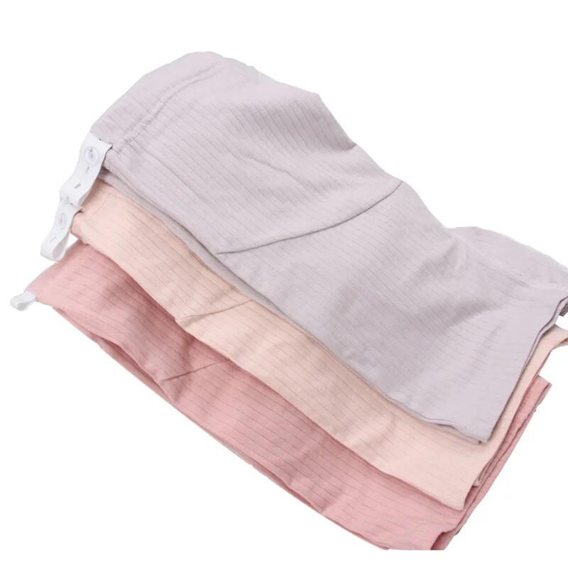 Didelio dydžio nėščiosioms dryžuotos pėdkelnės Didelio elastingumo apatiniai Drabužiai riebioms nėščioms moterims Nėštumo metu kvėpuojantys apsauginiai šortai