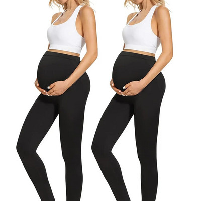 Γυναίκα εγκυμοσύνης Κολάν εγκυμοσύνης Ρυθμιζόμενη μέση μετά τον τοκετό Ρούχα εγκυμοσύνης Παντελόνι Ropa Mujer Embarazada