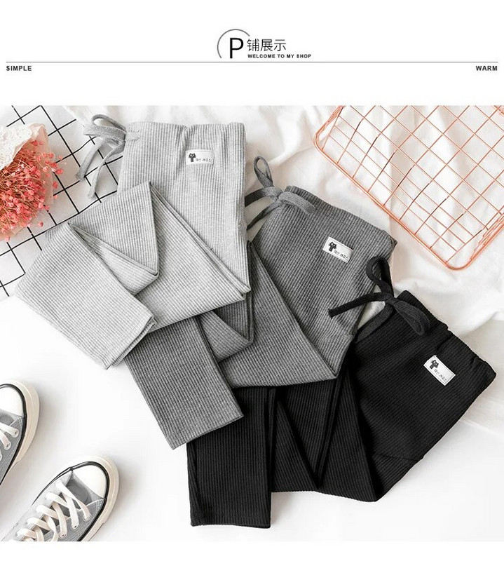 Naine Raseduse säärised Reguleeritav vöökoht Rasedad Naised Rasedad Riided Püksid Ropa Mujer Embarazada Premama