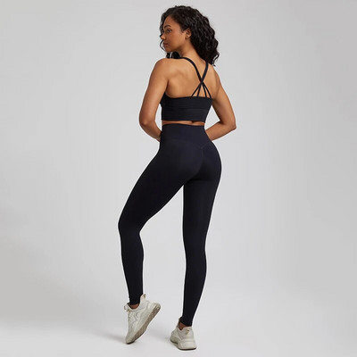 Buttery Soft 2kom Yoga Sport Set Fitness Odijela Push Up Sportski grudnjak Yoga Leggings Kompleti Odjeća za vježbanje u teretani za žene Trenirka