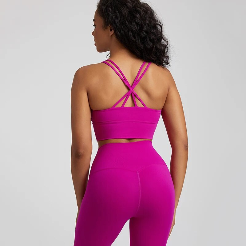 Buttery Soft 2kom Yoga Sport Set Fitness Odijela Push Up Sportski grudnjak Yoga Leggings Kompleti Odjeća za vježbanje u teretani za žene Trenirka