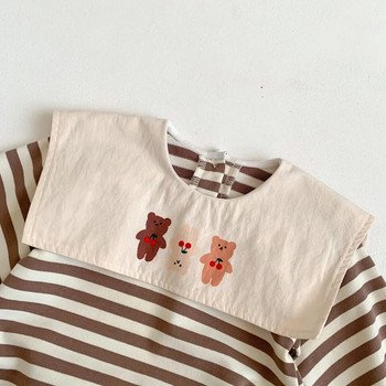 Ανοιξιάτικο και Φθινόπωρο Βρεφικό πέτο κολεγιακό κορμάκι Νεογέννητο μπλουζάκι για αγόρι και κοριτσάκι Βρεφικά ρούχα για νεογέννητα