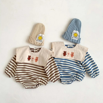 Ανοιξιάτικο και Φθινόπωρο Βρεφικό πέτο κολεγιακό κορμάκι Νεογέννητο μπλουζάκι για αγόρι και κοριτσάκι Βρεφικά ρούχα για νεογέννητα