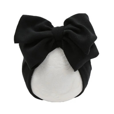 Pălărie Turban pentru Bebeluş Fundiţă Bumbac Culoare Solidă Beanie Nou-Născut Fete Dulci