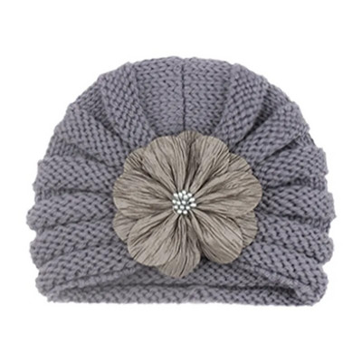 Moda Floare Pălării pentru copii Moale tricotat Seci din lână Pălărie Turban Corșetă pentru copii