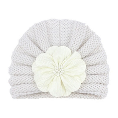 Moda Floare Pălării pentru copii Moale tricotat Seci din lână Pălărie Turban Corșetă pentru copii