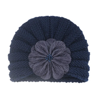 Moda Floare Pălării pentru copii Moale tricotat Seci din lână Pălărie Turban Corșetă pentru copii