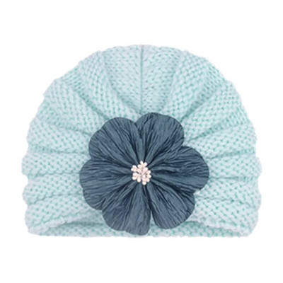 Moda Floare Pălării pentru copii Moale tricotat Seci din lână Pălărie Turban Corșetă pentru copii