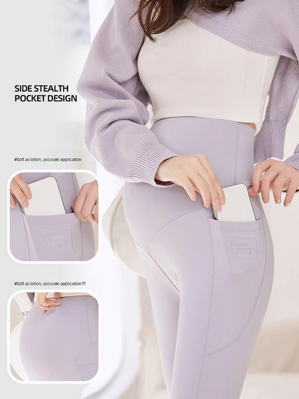 Jambiere reglabile pentru femeie însărcinată 2023 colanți yoga pentru maternitate pentru sarcină pantaloni subțiri și moale haine cu talie înaltă