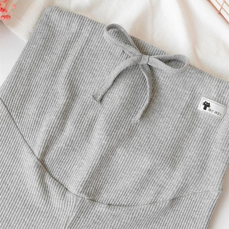 Nėščiųjų kelnės Minkštas plonas reguliuojamas juosmuo nėščiosioms Antblauzdžiai Nėštumo drabužiai Kelnės Ropa Mujer Embarazada Premama