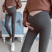 Nagy méretű terhes nők Alacsony derék Has Kismama Legging Őszi Téli Divat Nadrágok Pamut leggingsek