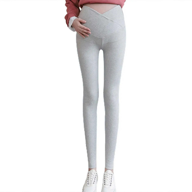 Didelio dydžio nėščios moterys Žemu juosmeniu Pilvu Motinystės antblauzdžiai Rudens žiemos mados kelnės Kelnės medvilniniai antblauzdžiai