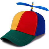 Șapcă de baseball cu patchwork, bambus colorat, libelulă, elice pentru elicopter, pălărie amuzantă, pălărie snapback