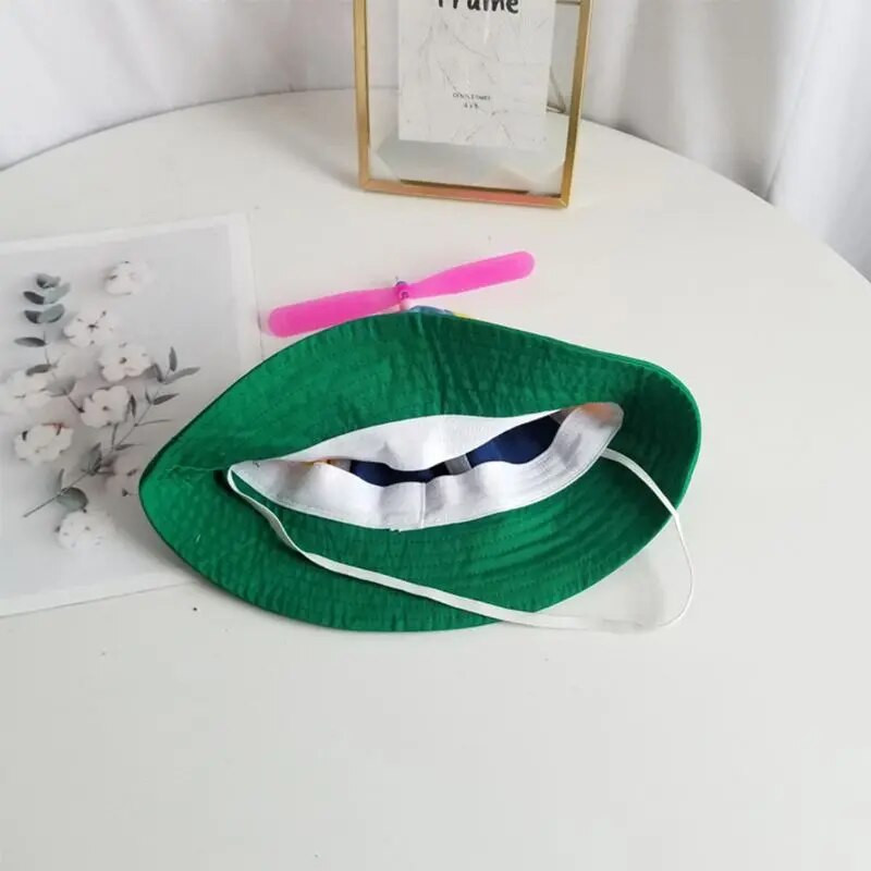 Y1UB medvilninė kepurė vaikams, lengva lauko sraigtasparnio vaivorykštė saulei