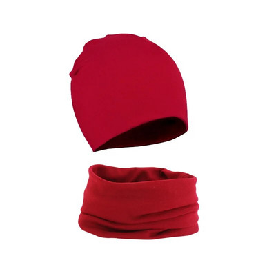 Set de eșarfe pentru pălărie pentru bebeluși, 2 bucăți, toamnă, iarnă, caldă, băieți, fete, guler, batic pentru gât, costum pentru copii, bumbac, pălării pentru copii, comerț cu ridicata