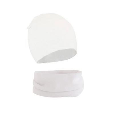 Set de eșarfe pentru pălărie pentru bebeluși, 2 bucăți, toamnă, iarnă, caldă, băieți, fete, guler, batic pentru gât, costum pentru copii, bumbac, pălării pentru copii, comerț cu ridicata