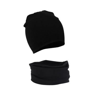 Set de eșarfe pentru pălărie pentru bebeluși, 2 bucăți, toamnă, iarnă, caldă, băieți, fete, guler, batic pentru gât, costum pentru copii, bumbac, pălării pentru copii, comerț cu ridicata