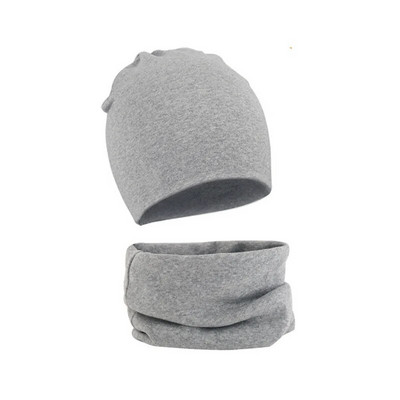 Set de eșarfe pentru pălărie pentru bebeluși, 2 bucăți, toamnă, iarnă, caldă, băieți, fete, guler, batic pentru gât, costum pentru copii, bumbac, pălării pentru copii, comerț cu ridicata