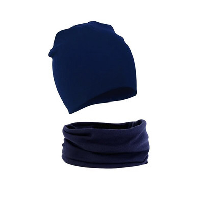 Set de eșarfe pentru pălărie pentru bebeluși, 2 bucăți, toamnă, iarnă, caldă, băieți, fete, guler, batic pentru gât, costum pentru copii, bumbac, pălării pentru copii, comerț cu ridicata