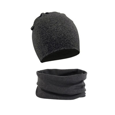 Set de eșarfe pentru pălărie pentru bebeluși, 2 bucăți, toamnă, iarnă, caldă, băieți, fete, guler, batic pentru gât, costum pentru copii, bumbac, pălării pentru copii, comerț cu ridicata