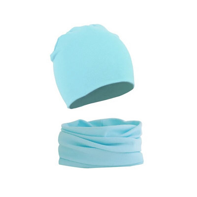 Set de eșarfe pentru pălărie pentru bebeluși, 2 bucăți, toamnă, iarnă, caldă, băieți, fete, guler, batic pentru gât, costum pentru copii, bumbac, pălării pentru copii, comerț cu ridicata