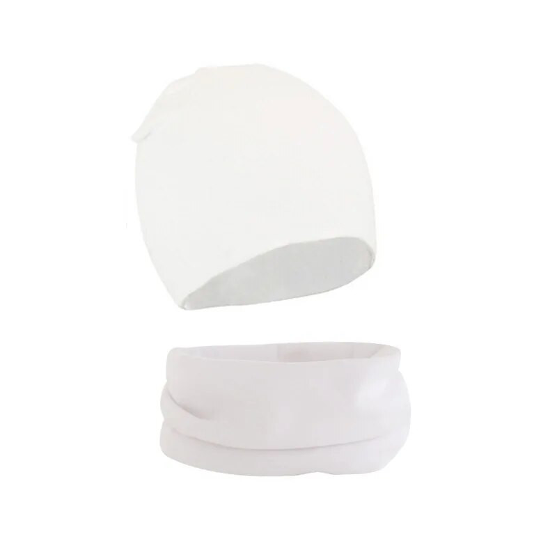 2 τμχ Σετ κασκόλ για μωρό καπέλο Φθινόπωρο Χειμώνας Ζεστό για αγόρια Κορίτσια γιακάς λαιμό μαντήλι Παιδικό κοστούμι φασολιών Βαμβακερά παιδικά καπέλα Χονδρική