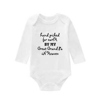 Ολόσωμη φόρμα για βρέφη νεογέννητο Romper Baby Onesies Μικρά Ρούχα Αγόρια Κορίτσια Γράμμα εκτύπωσης Μακρυμάνικη Ολόσωμη φόρμα 0 έως 12 μηνών