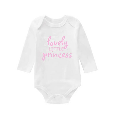 Body pentru nou-născut Salopetă pentru bebeluși Onesies Îmbrăcăminte pentru copii mici Băieți Fete Salopetă cu mâneci lungi cu imprimeu cu litere 0 până la 12 luni