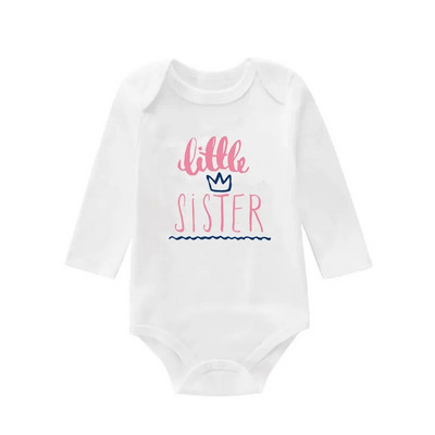 Body pentru nou-născut Salopetă pentru bebeluși Onesies Îmbrăcăminte pentru copii mici Băieți Fete Salopetă cu mâneci lungi cu imprimeu cu litere 0 până la 12 luni